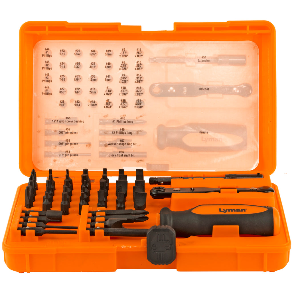 Lyman Master Gunsmith 45-Piece Screwdriver Set - Precision Firearm Maintenance Tools