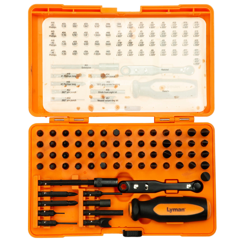 Lyman Master Gunsmith 68-Piece Screwdriver Set - Professional Firearm Repair Tool Kit