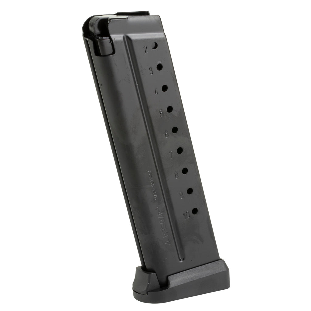 Mec-Gar USA 1911 Full Size 9mm Magazine - 10 Rounds, Black