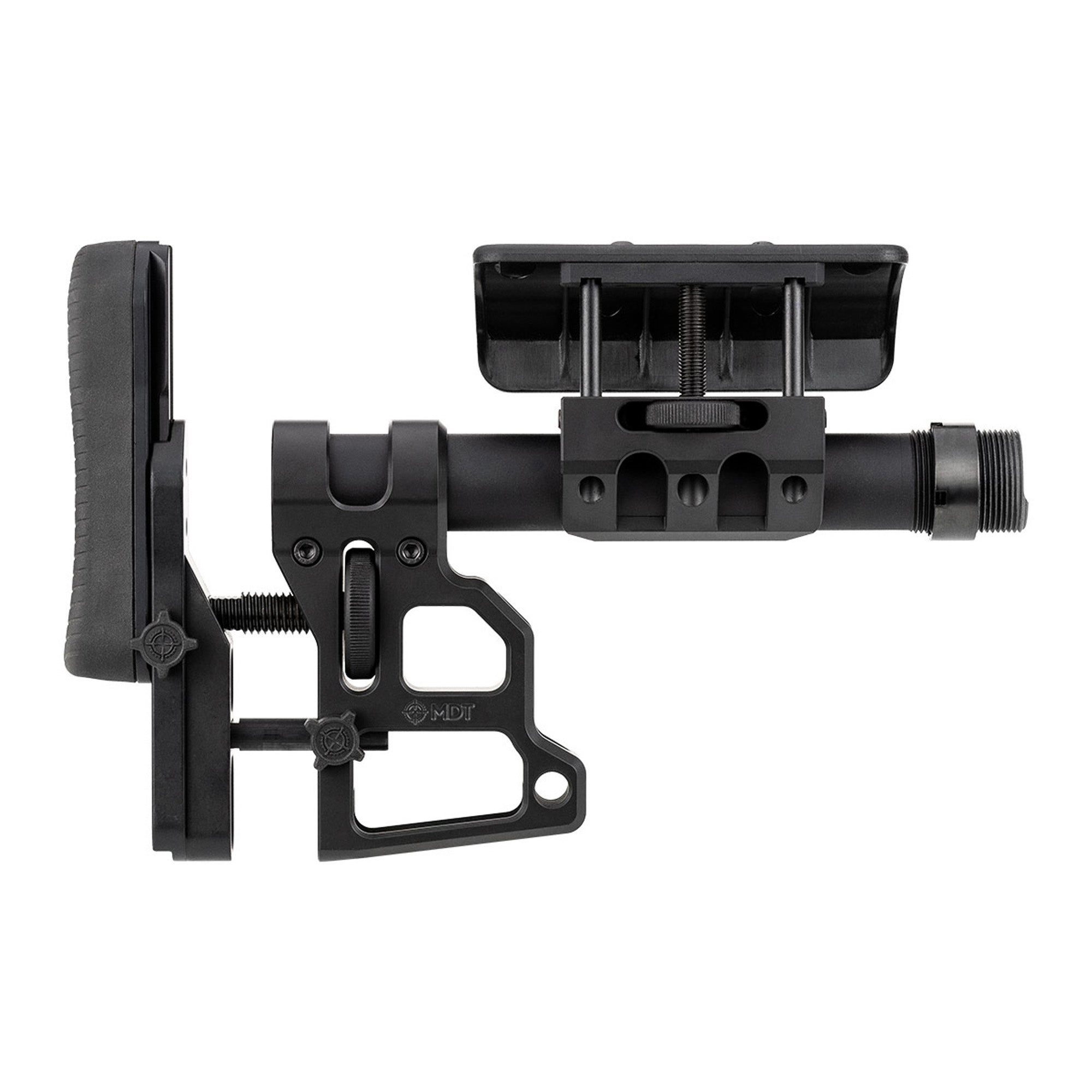 MDT SCS Carbine Buttstock Black - High-Performance Adjustable Rifle Stock