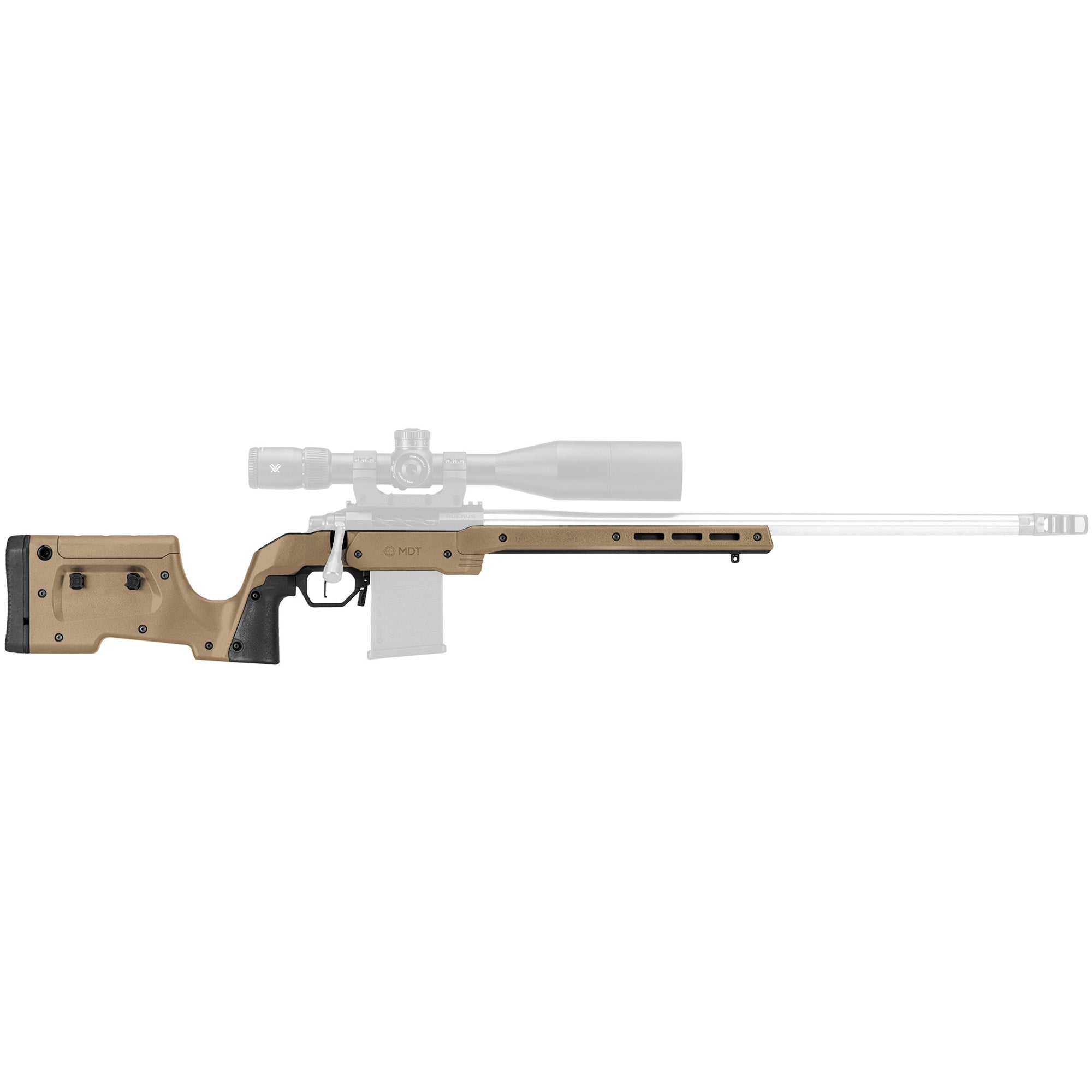 MDT XRS Remington 700 SA Flat Dark Earth Chassis System with Adjustable Features