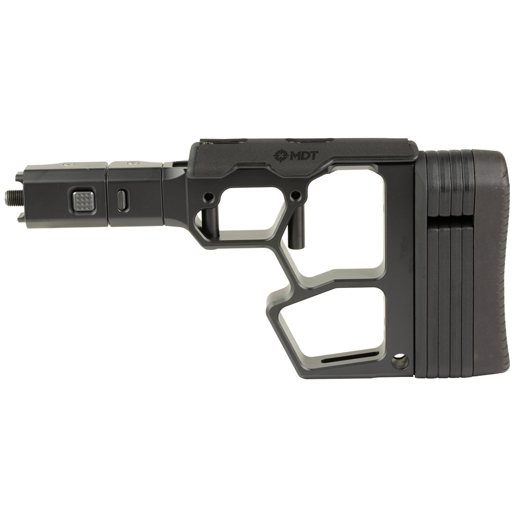 MDT SRS-XF Premier Folding Buttstock in Black for Compact Rifle Setup