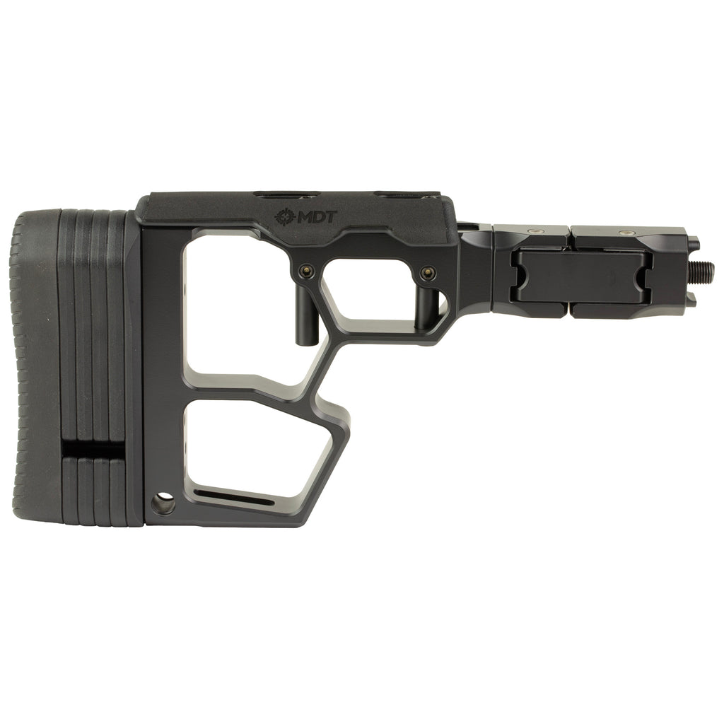 MDT SRS-XF Premier Folding Buttstock in Black for Compact Rifle Setup