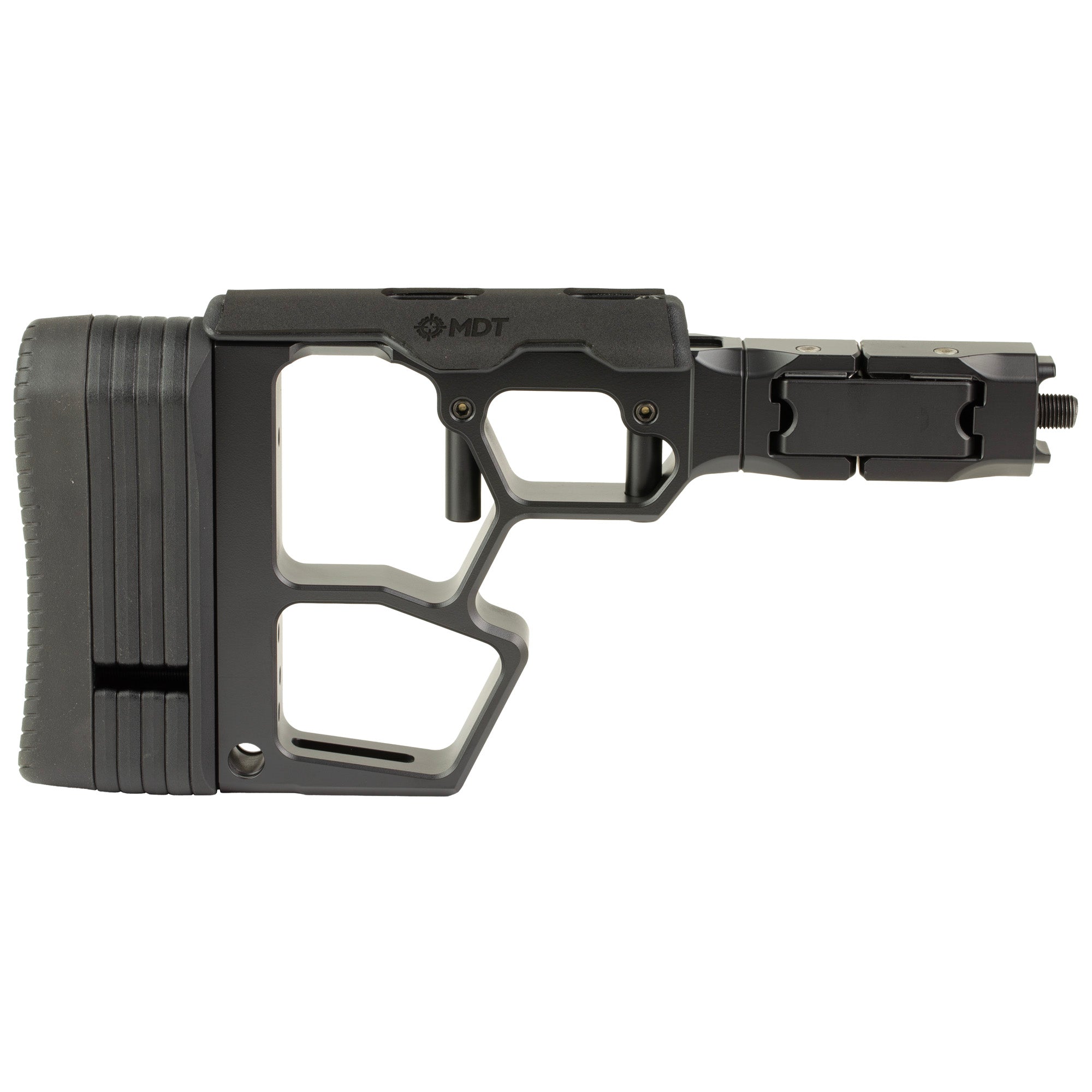MDT SRS-XF Premier Folding Buttstock in Black for Compact Rifle Setup
