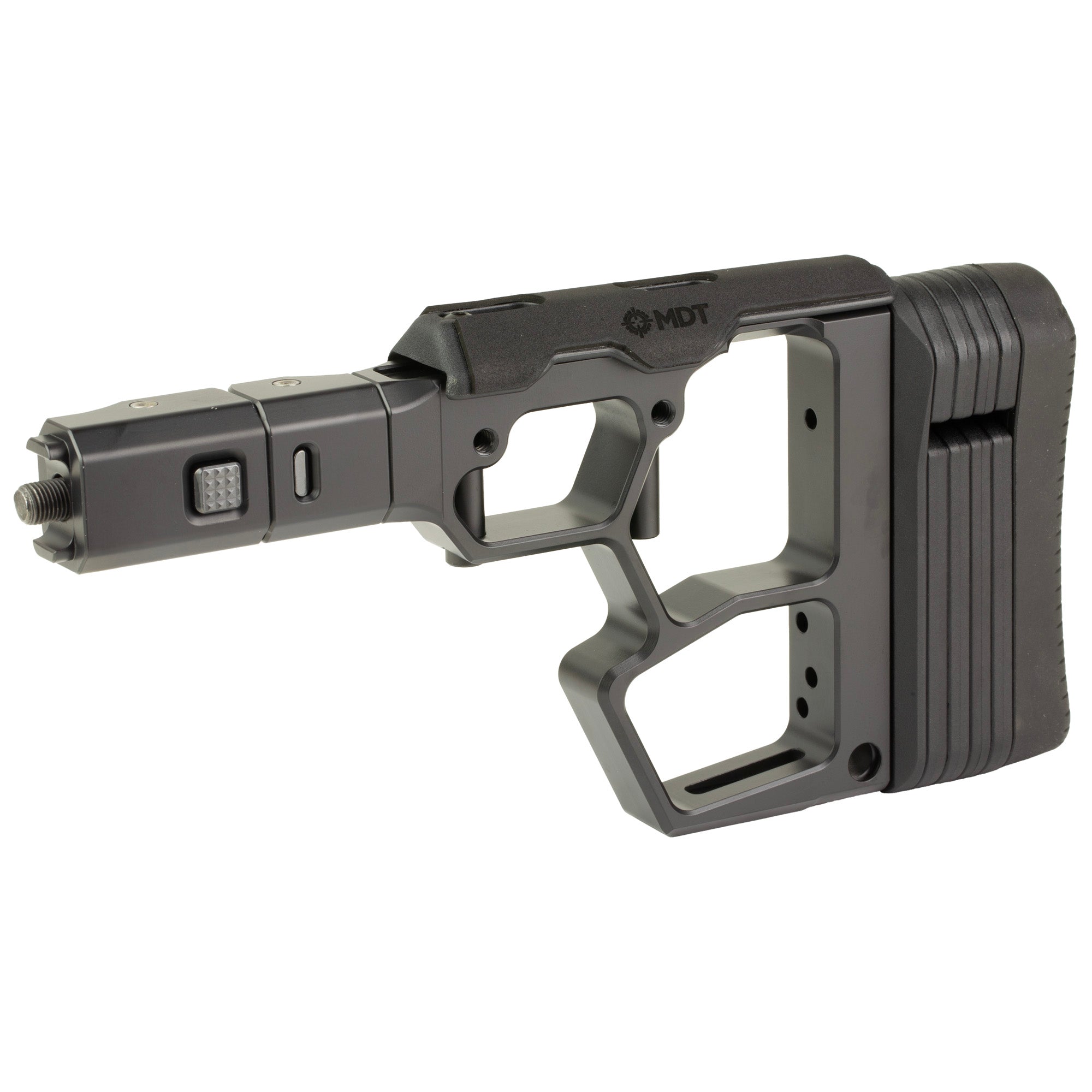MDT SRS-XF Premier Folding Buttstock in Black for Compact Rifle Setup