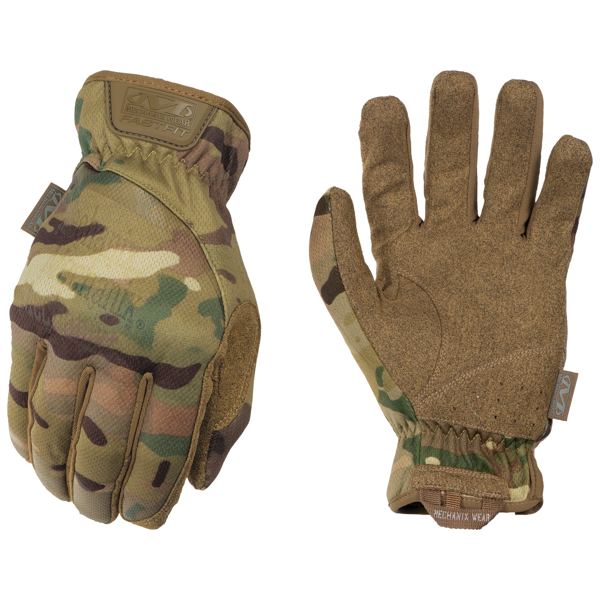 Mechanix Wear FastFit Large Tactical Gloves with MultiCam Pattern and Touchscreen Compatibility
