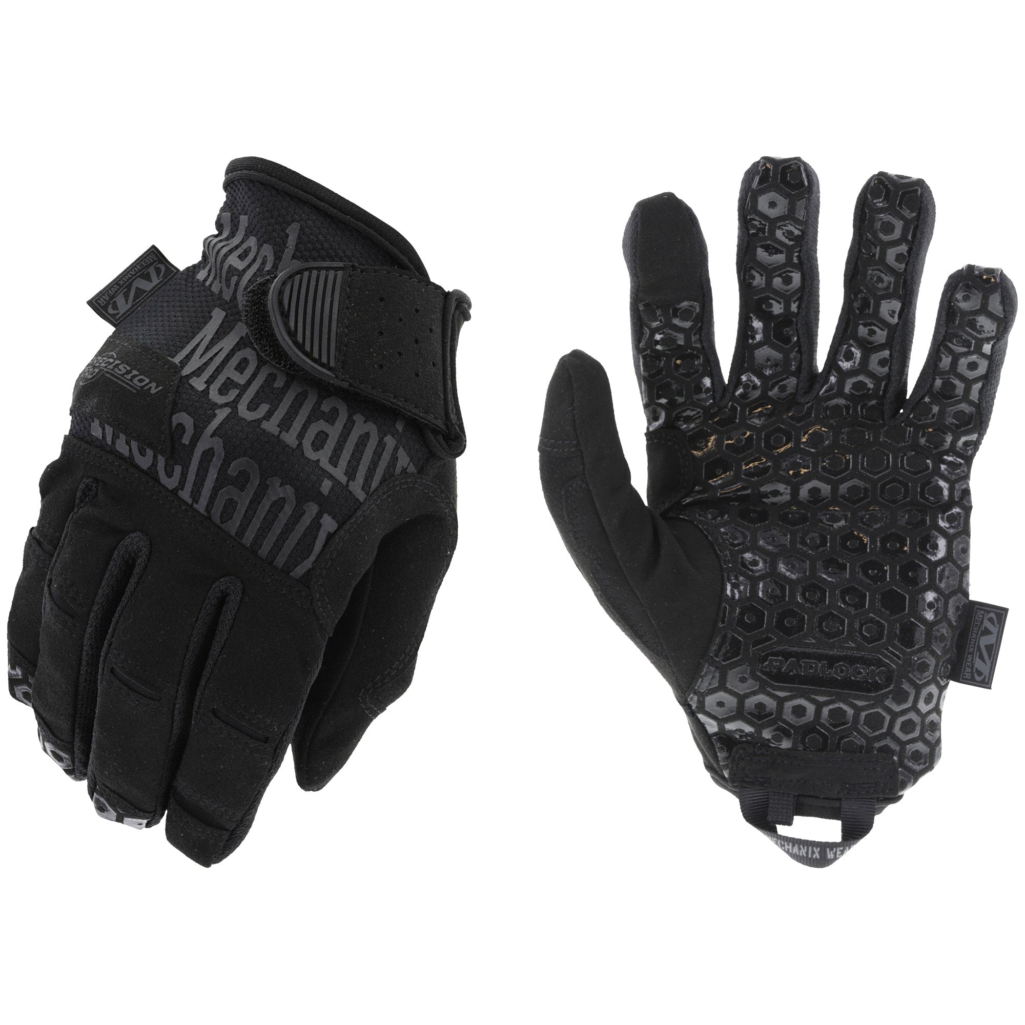 Mechanix Wear TAA Precision Pro High-Dexterity Grip Gloves Large - Black Synthetic Leather for Enhanced Control