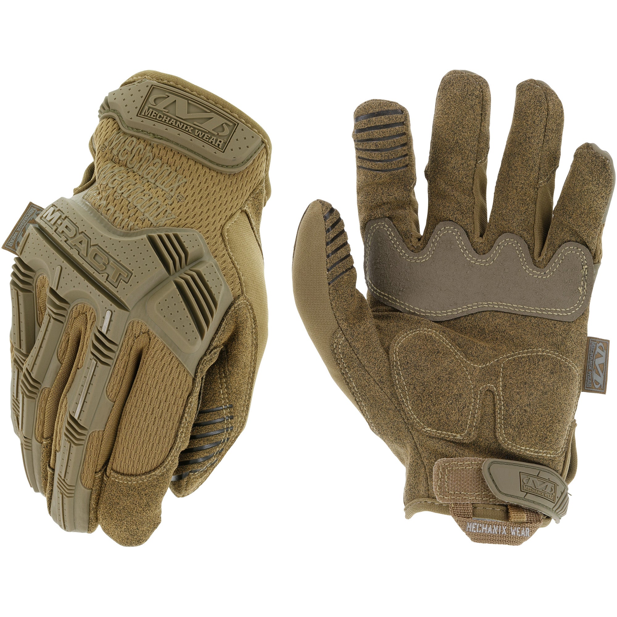Mechanix Wear M-Pact Large Coyote Tactical Gloves with Impact and Touchscreen Protection