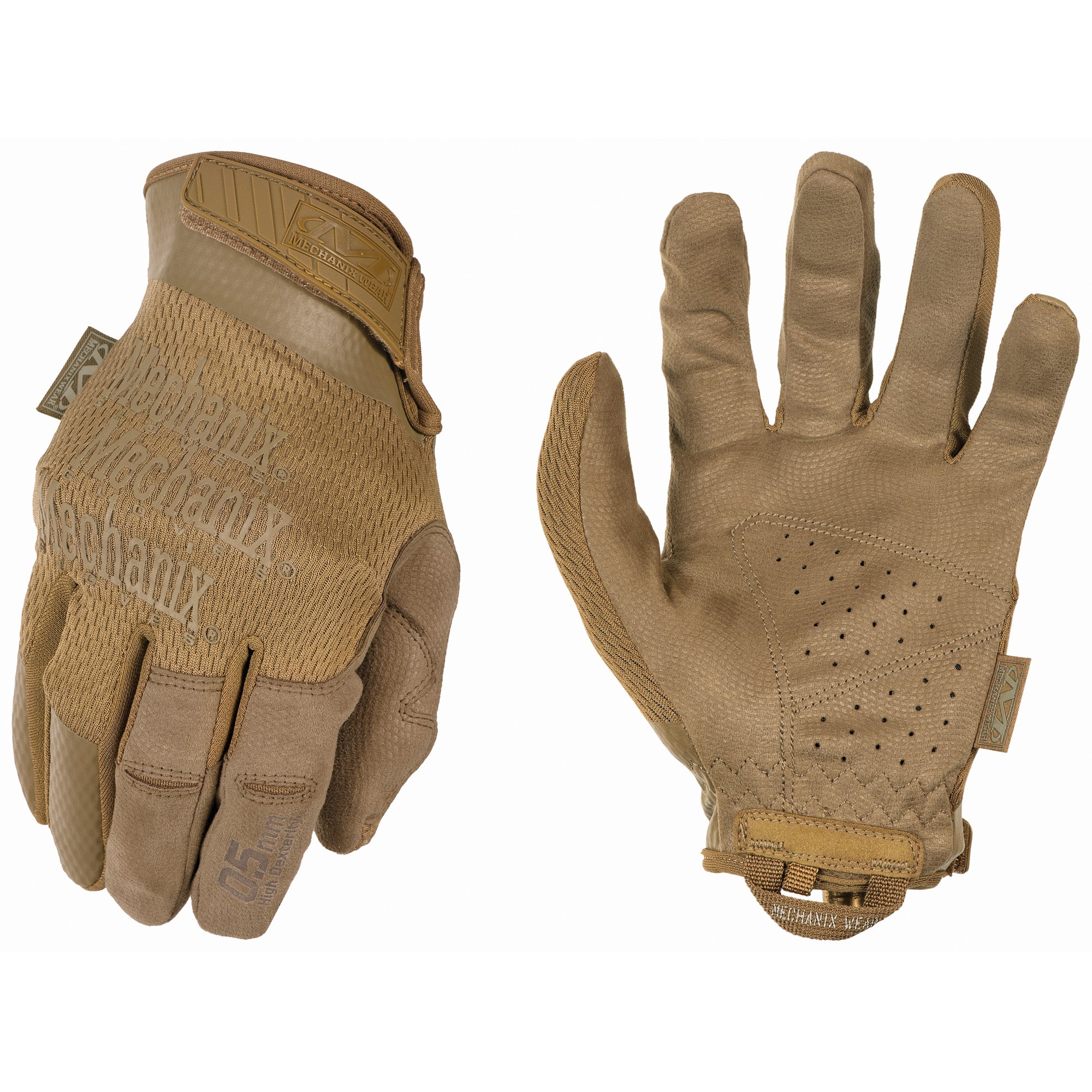 Mechanix Wear Specialty 0.5mm Covert Shooting Gloves, Medium, Coyote