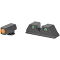 Meprolight Hyper-Bright Green and Orange Fixed Day/Night Pistol Sight for Glock 17/19