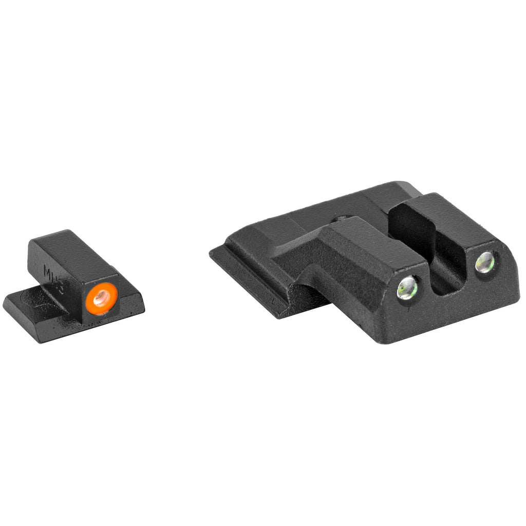 Meprolight Hyper-Bright Pistol Sight with Green and Orange Illumination for M&P Shield