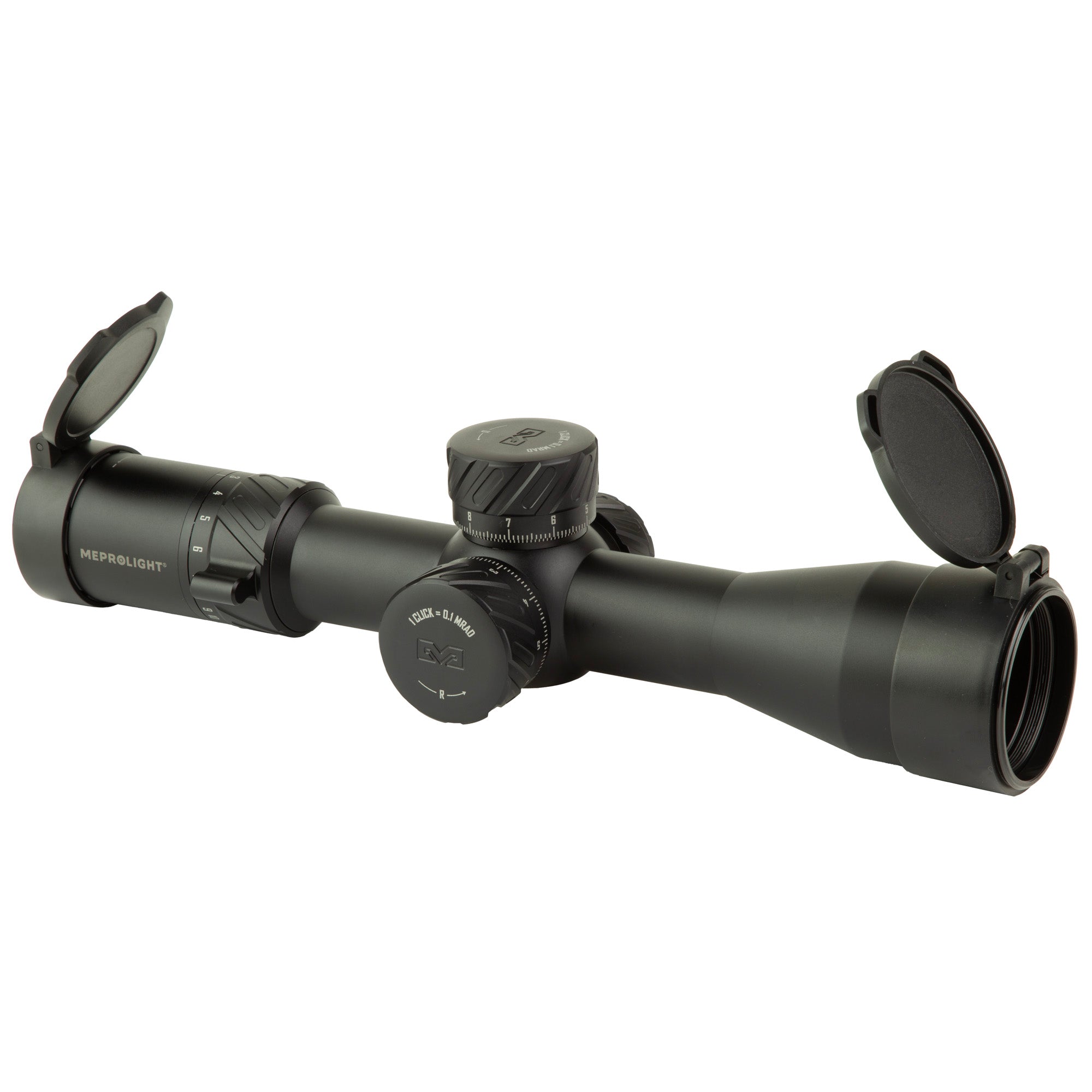 Meprolight MVO 3-18x44mm Rifle Scope with M3 MRAD Reticle and 34mm Tube