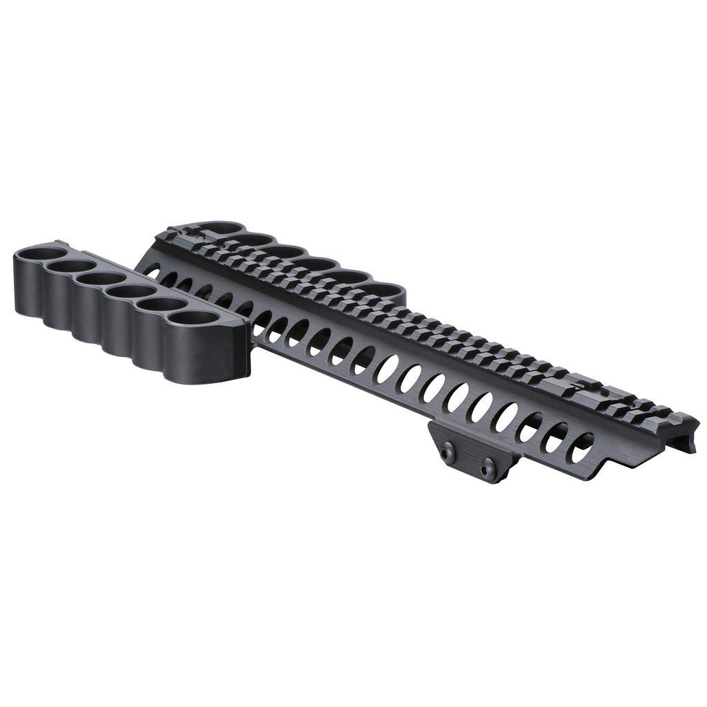 Mesa Tactical SureShell Aluminum Shotshell Carrier with Rail for 6/6-12 Gauge Shotguns