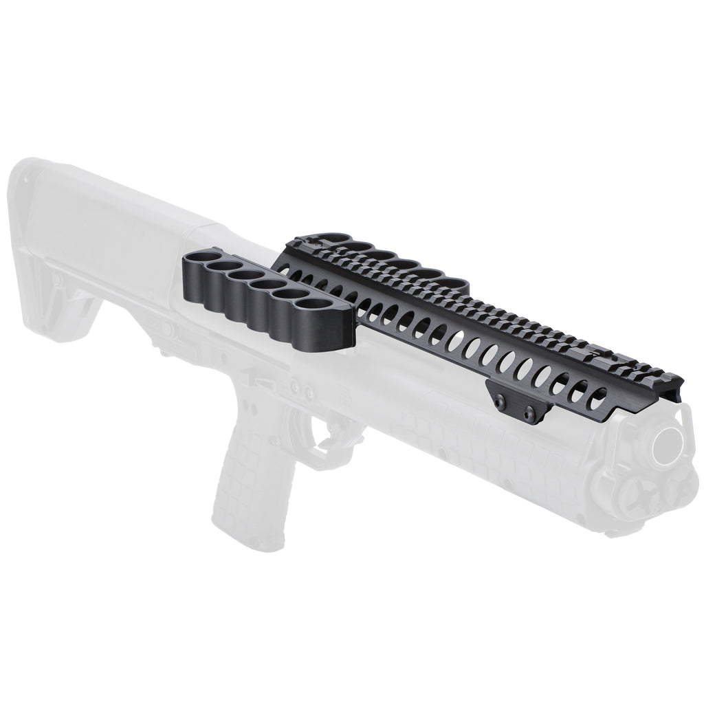 Mesa Tactical SureShell Aluminum Shotshell Carrier with Rail for 6/6-12 Gauge Shotguns