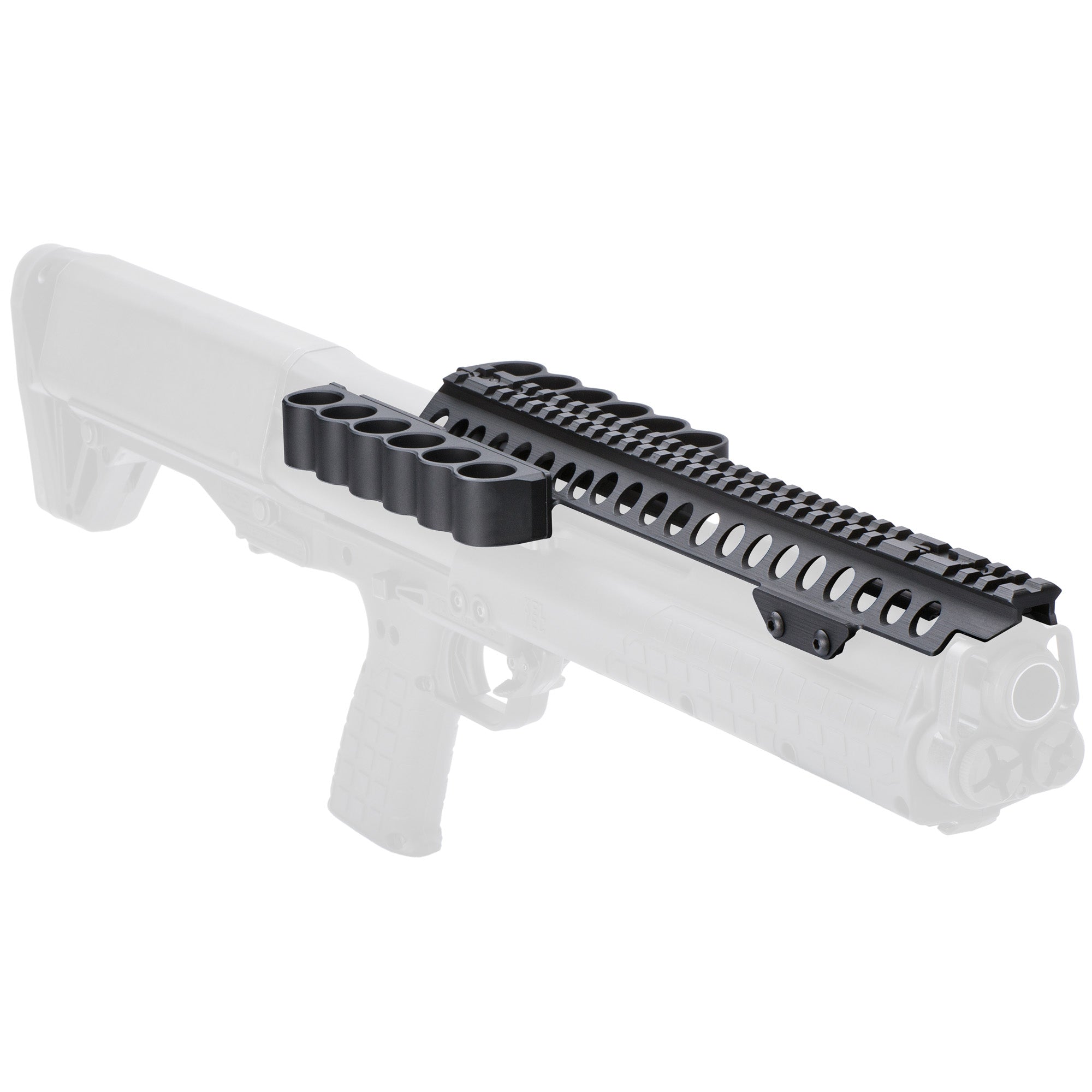 Mesa Tactical SureShell Aluminum Shotshell Carrier with Rail for 6/6-12 Gauge Shotguns