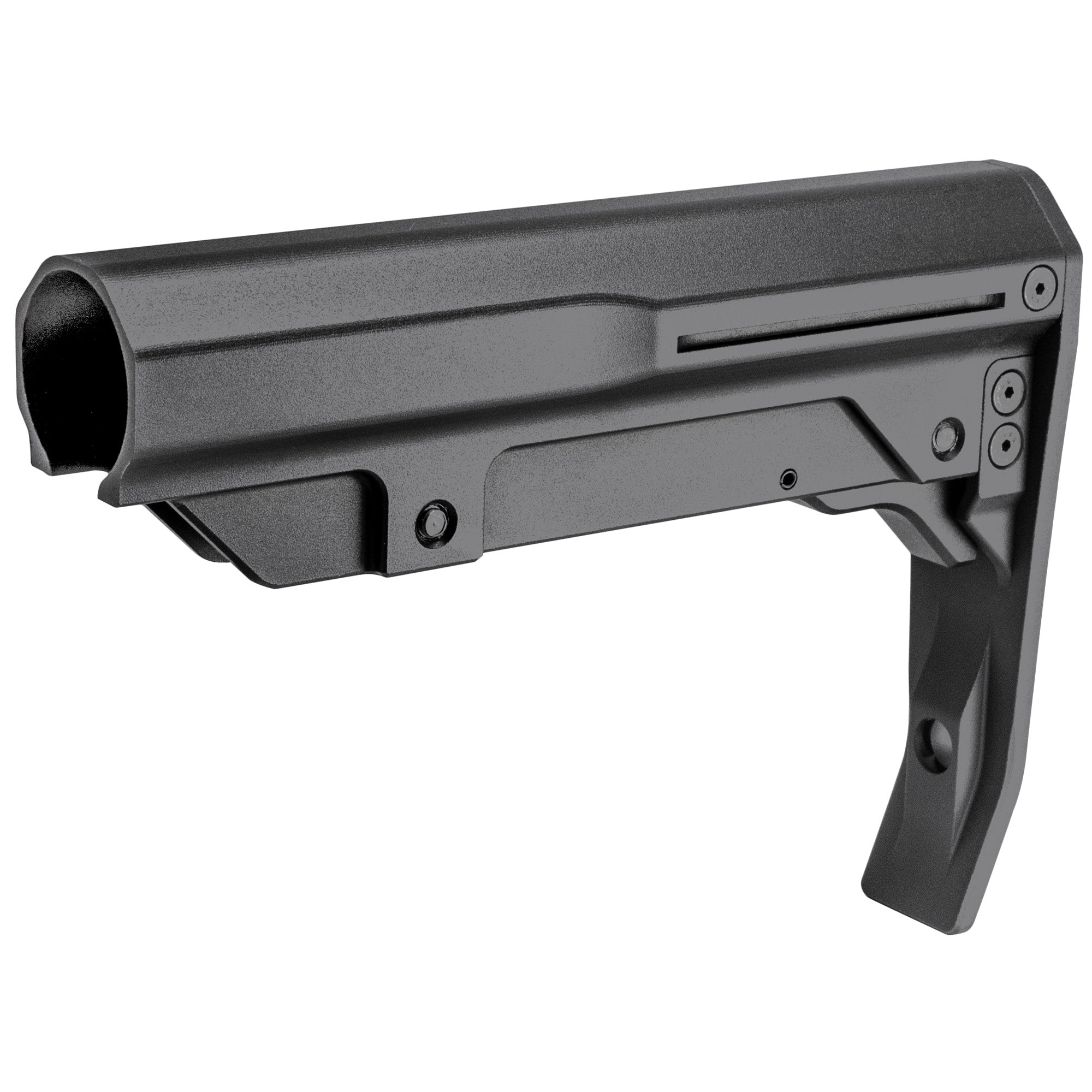 Mission First Tactical Battlelink Minimalist Aluminum Collapsible Stock in Black (Part BMSMIL-MTL-BL)