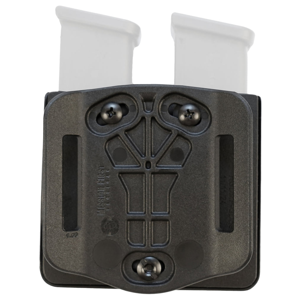 Mission First Tactical H10DMP-GDS9-150 Black Double Magazine Pouch for Glock 9/40