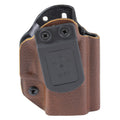 Mission First Tactical Hybrid Holster for Springfield Hellcat in Brown – Versatile IWB, OWB, AIWB Carry with Adjustable Retention and Secure Click