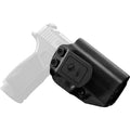 Mission First Tactical H3-SIG-6-BLK2 Hybrid Kydex and Leather Holster for Sig P365-XMacro, Black