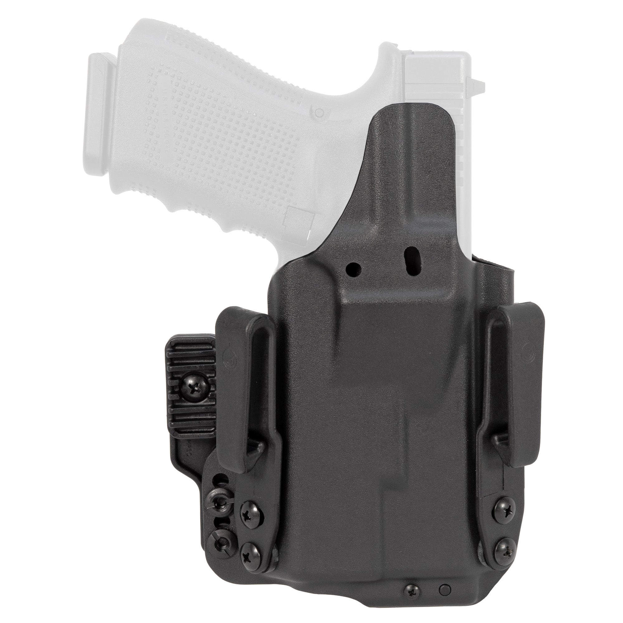 Mission First Tactical H5-GL-1-WL-7 Pro Holster for Glock 19 with TLR7 | Inside & Outside Waistband Convertible IWB Holster