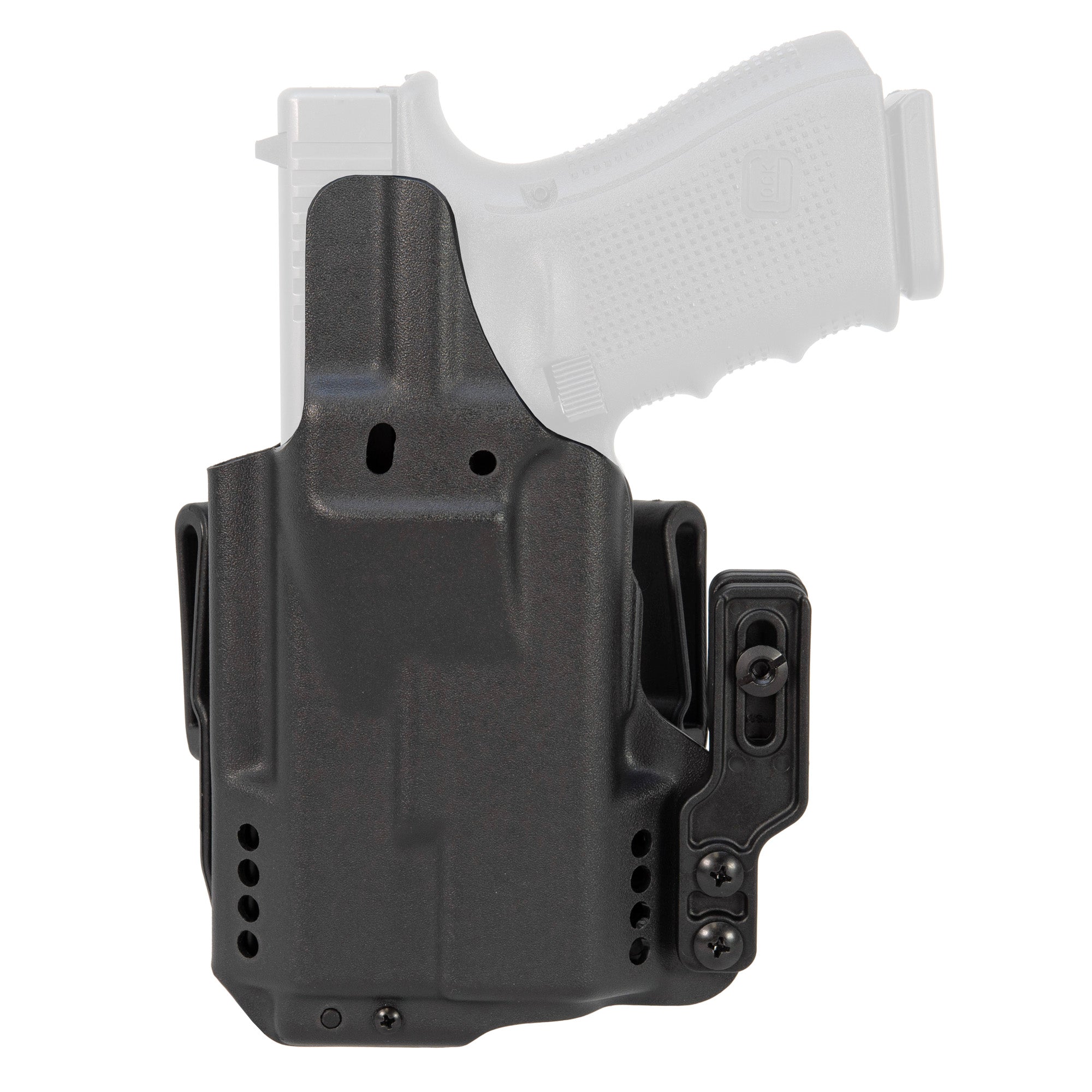 Mission First Tactical H5-GL-1-WL-7 Pro Holster for Glock 19 with TLR7 | Inside & Outside Waistband Convertible IWB Holster