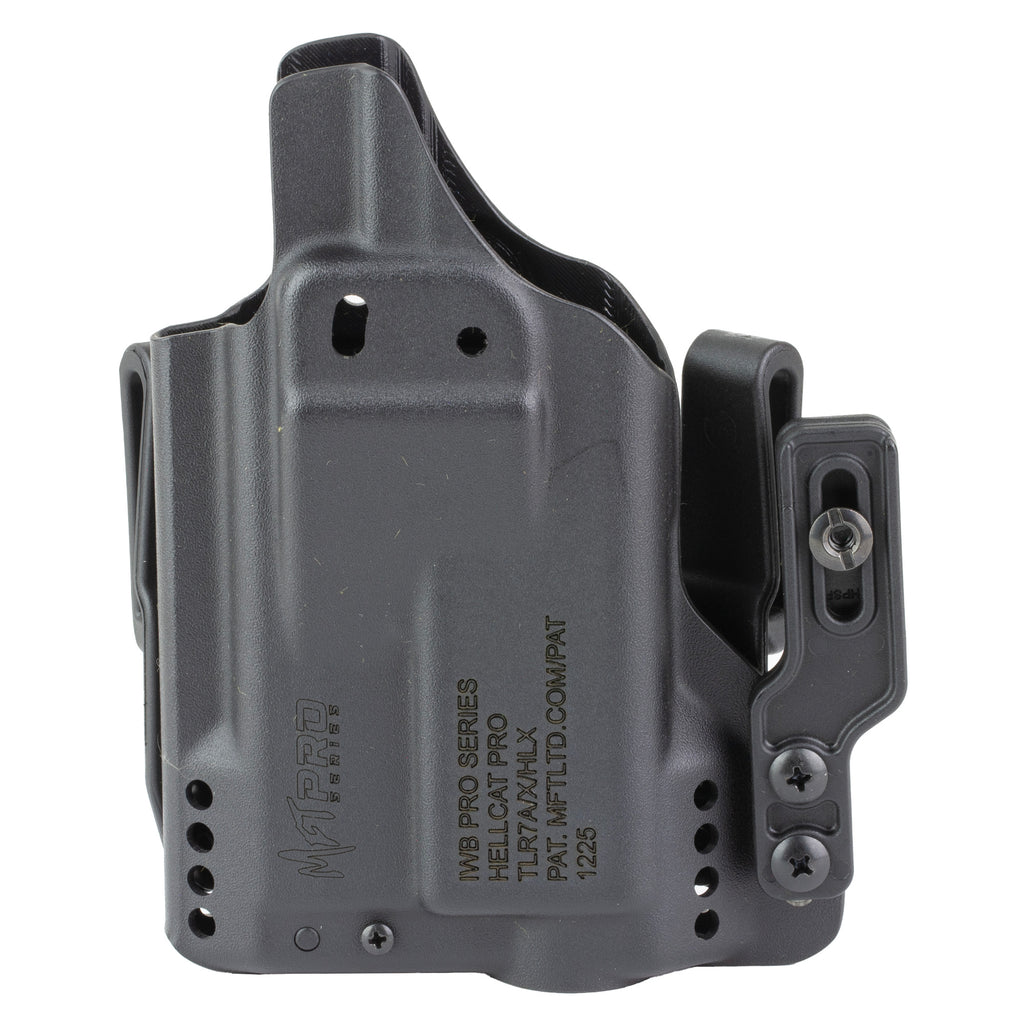 Mission First Tactical H5-SFD-3-WL-7 Pro Series IWB Holster for Hellcat with TLR-7, Ambidextrous Kydex Black