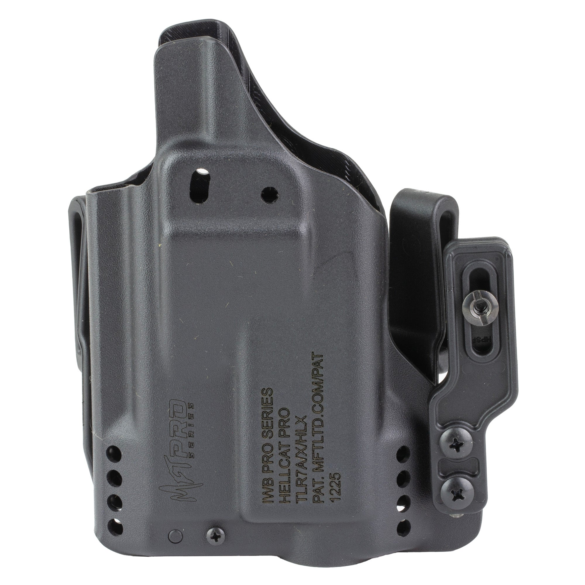 Mission First Tactical H5-SFD-3-WL-7 Pro Series IWB Holster for Hellcat with TLR-7, Ambidextrous Kydex Black