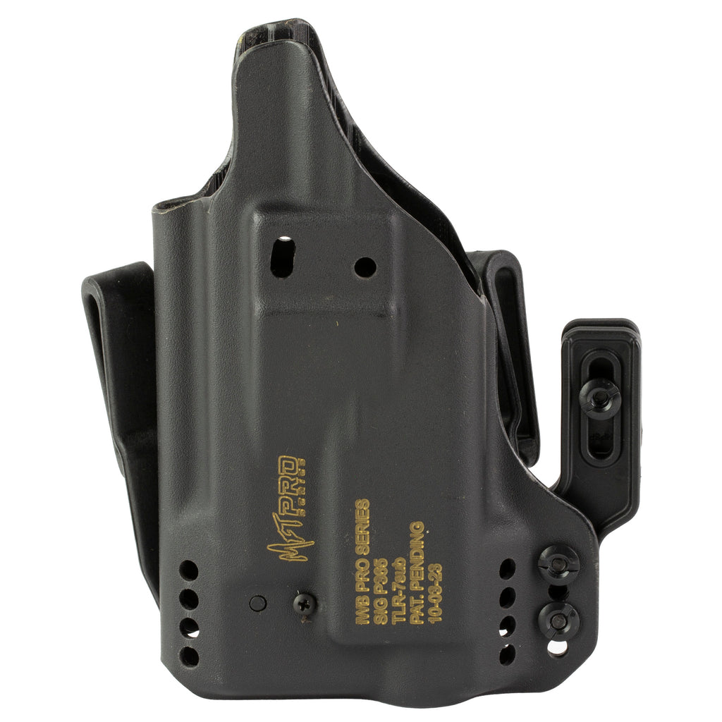 Mission First Tactical MFT Pro Holster for SIG P365 with TLR7, Inside the Waistband, Black Kydex