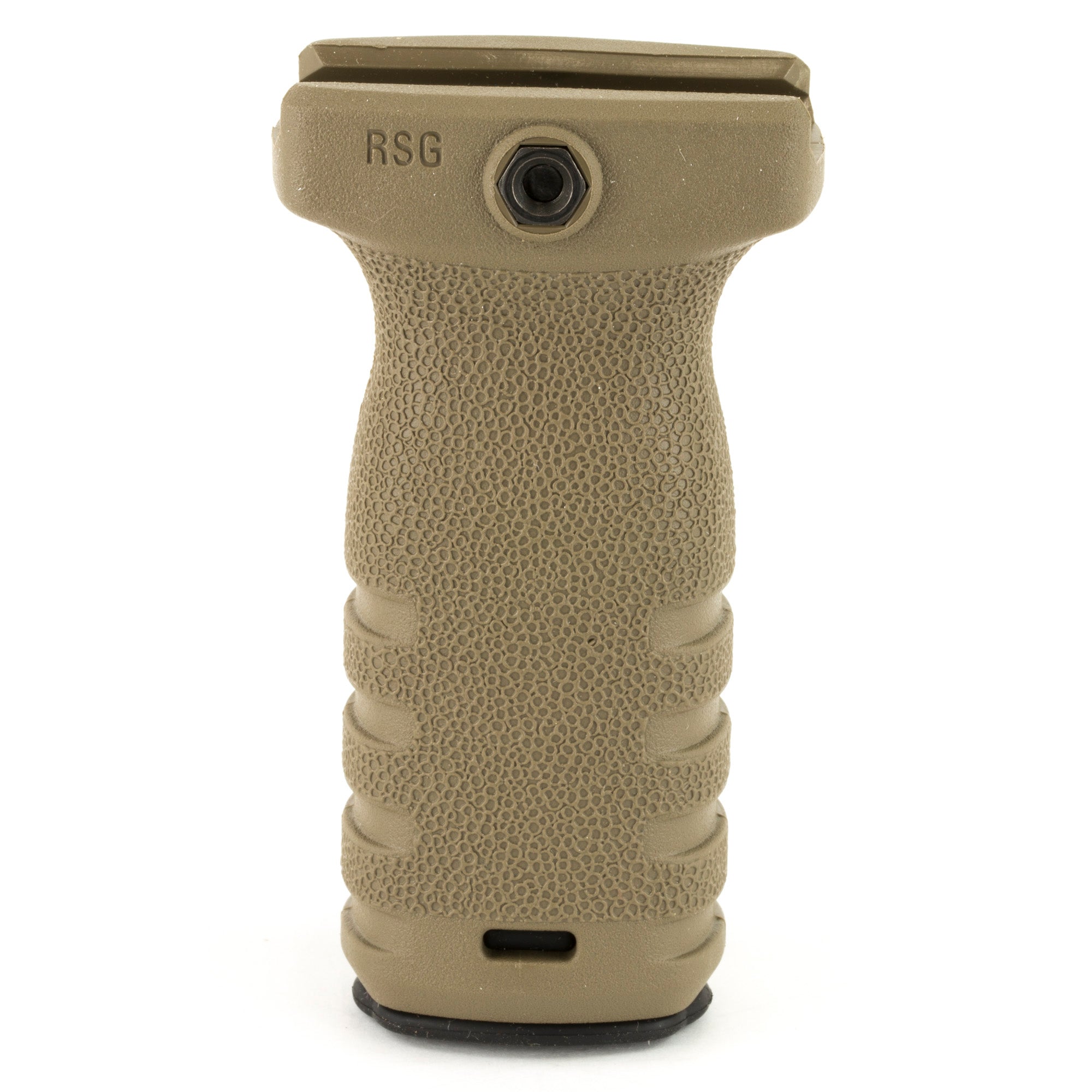 Mission First Tactical React Short Vertical Foregrip in Scorched Dark Earth – Compact, Textured Grip for Enhanced Control