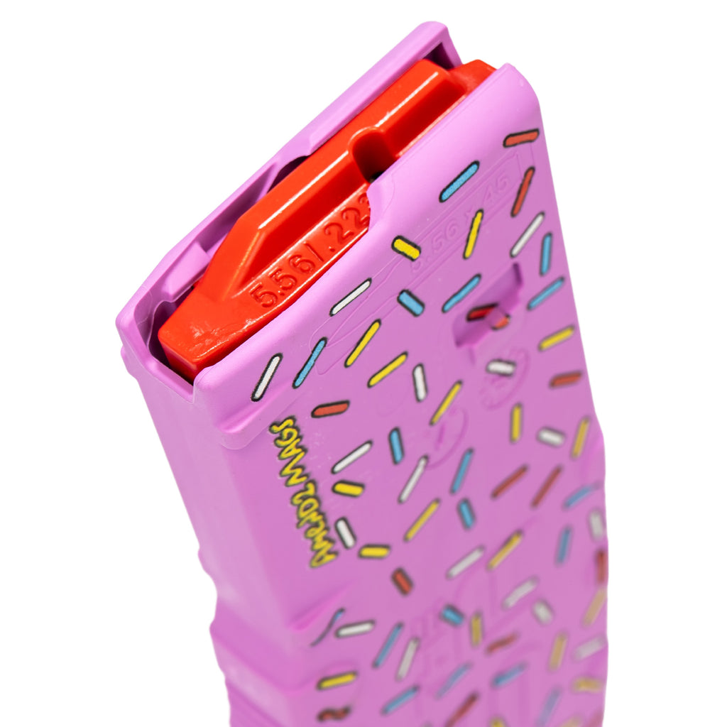 Amend2 AR-15 5.56x45 NATO 30-Round Pink Magazine - Part #AM556SPRINKLE30