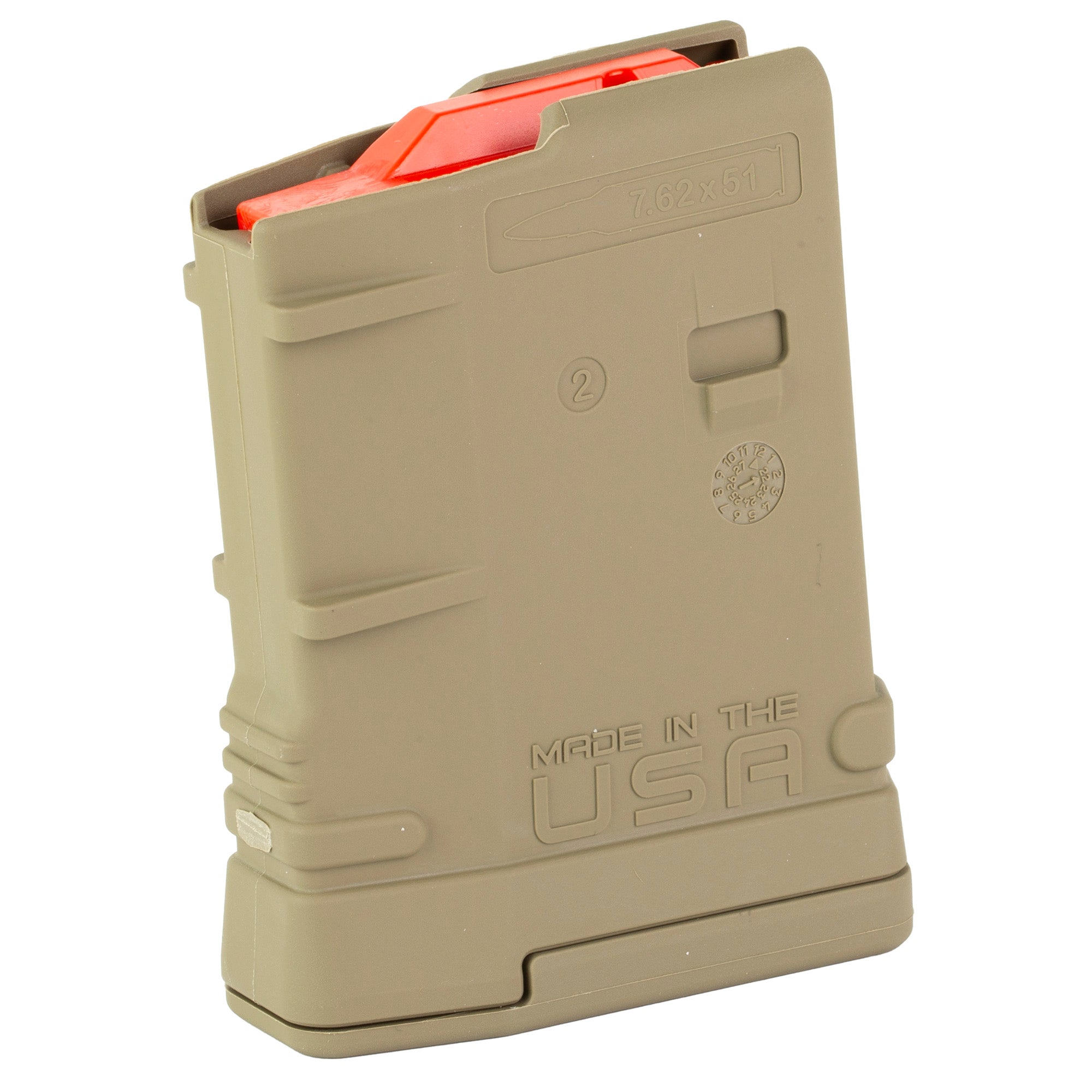 Amend2 Mod 2 7.62x51mm SR-25 / AR10 Magazine - 10 Rounds, Flat Dark Earth