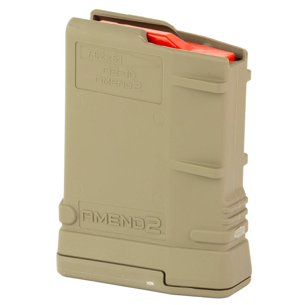 Amend2 Mod 2 7.62x51mm SR-25 / AR10 Magazine - 10 Rounds, Flat Dark Earth