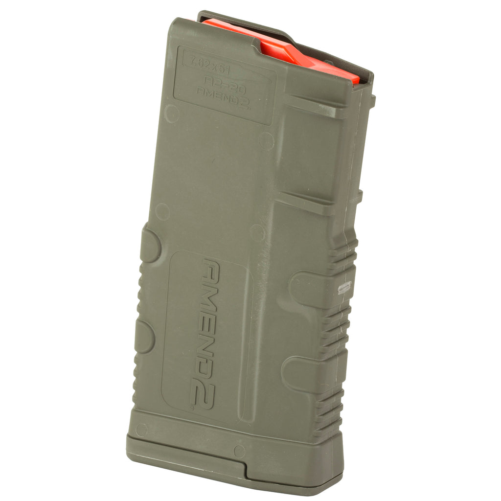 Amend2 Mod 2 7.62x51 SR-25 Magazine – 20 Rounds, Olive Drab Green