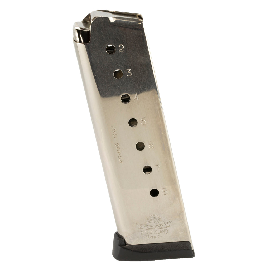 Armscor Rock Island 45 ACP 8-Round Nickel Magazine - RIA-MAG