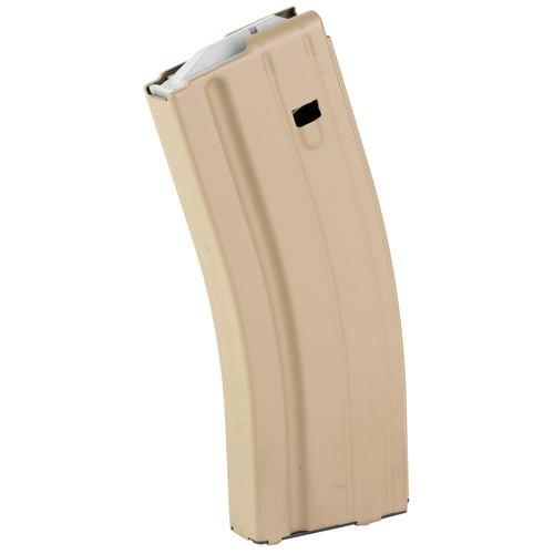 Ammunition Storage Components AR-15/M4/M16 25-Round Stainless Steel Magazine in Flat Dark Earth, Part Number 25-68-SS-FDE-G-ASC