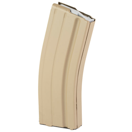 Ammunition Storage Components AR-15/M4/M16 25-Round Stainless Steel Magazine in Flat Dark Earth, Part Number 25-68-SS-FDE-G-ASC