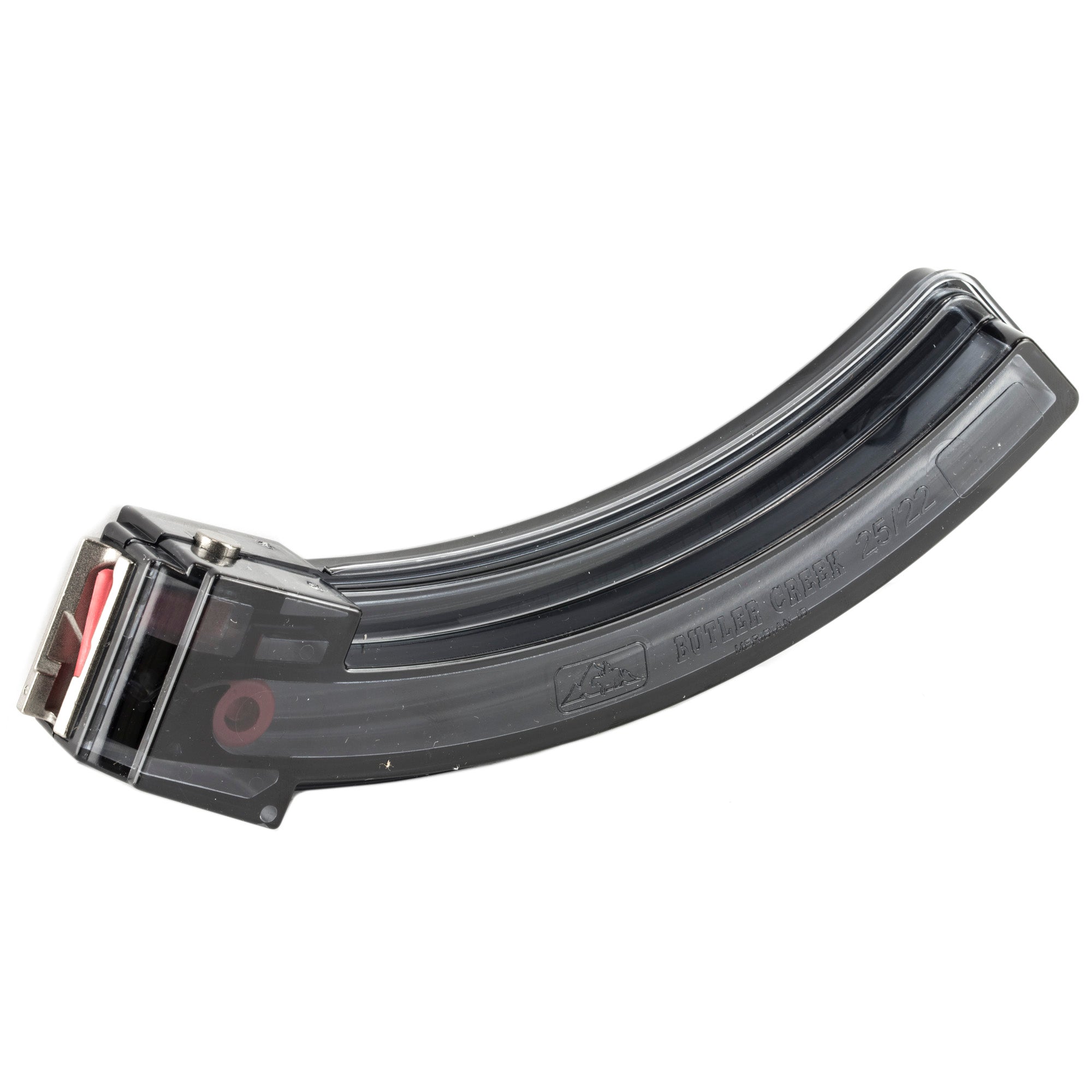 Butler Creek 10/22 Polymer Magazine with Stainless Steel Feed Lips, 25 Rounds, Smoke Gray