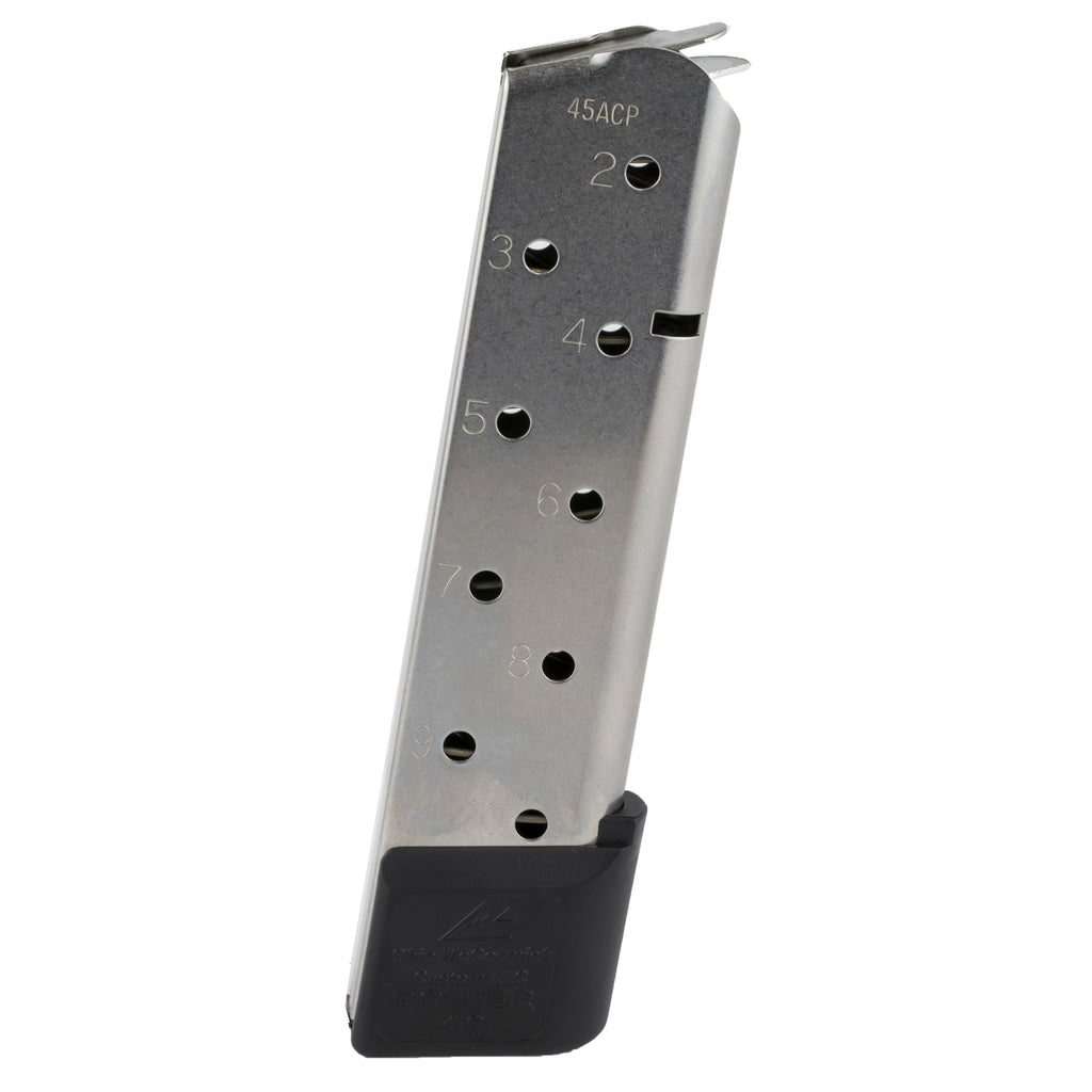 CMC Products Power Magazine for 1911 .45 ACP, 10-Round Capacity, Silver