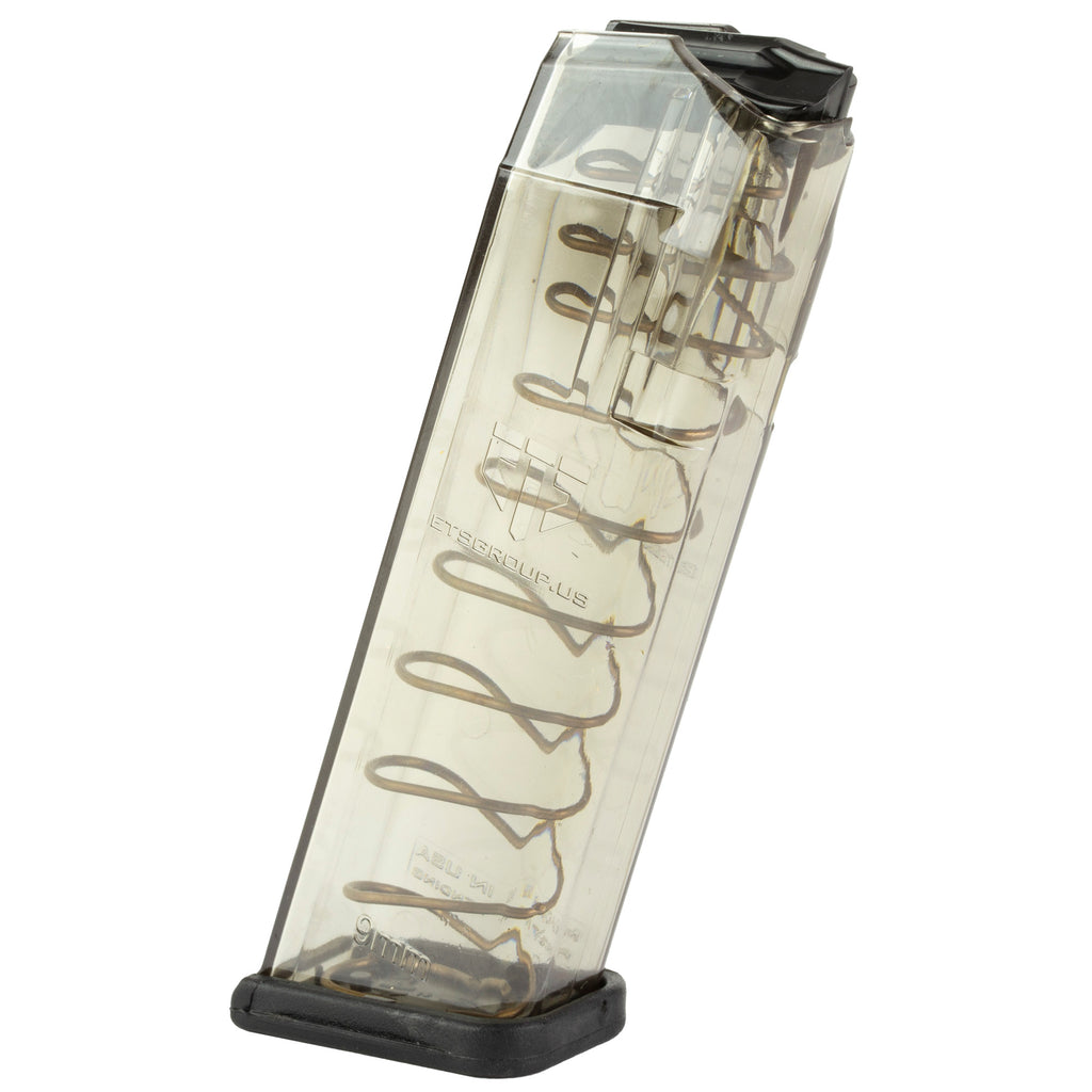 Elite Tactical Systems Group ETS Mag for Glock 17/19 9mm 17-Round Clear Magazine