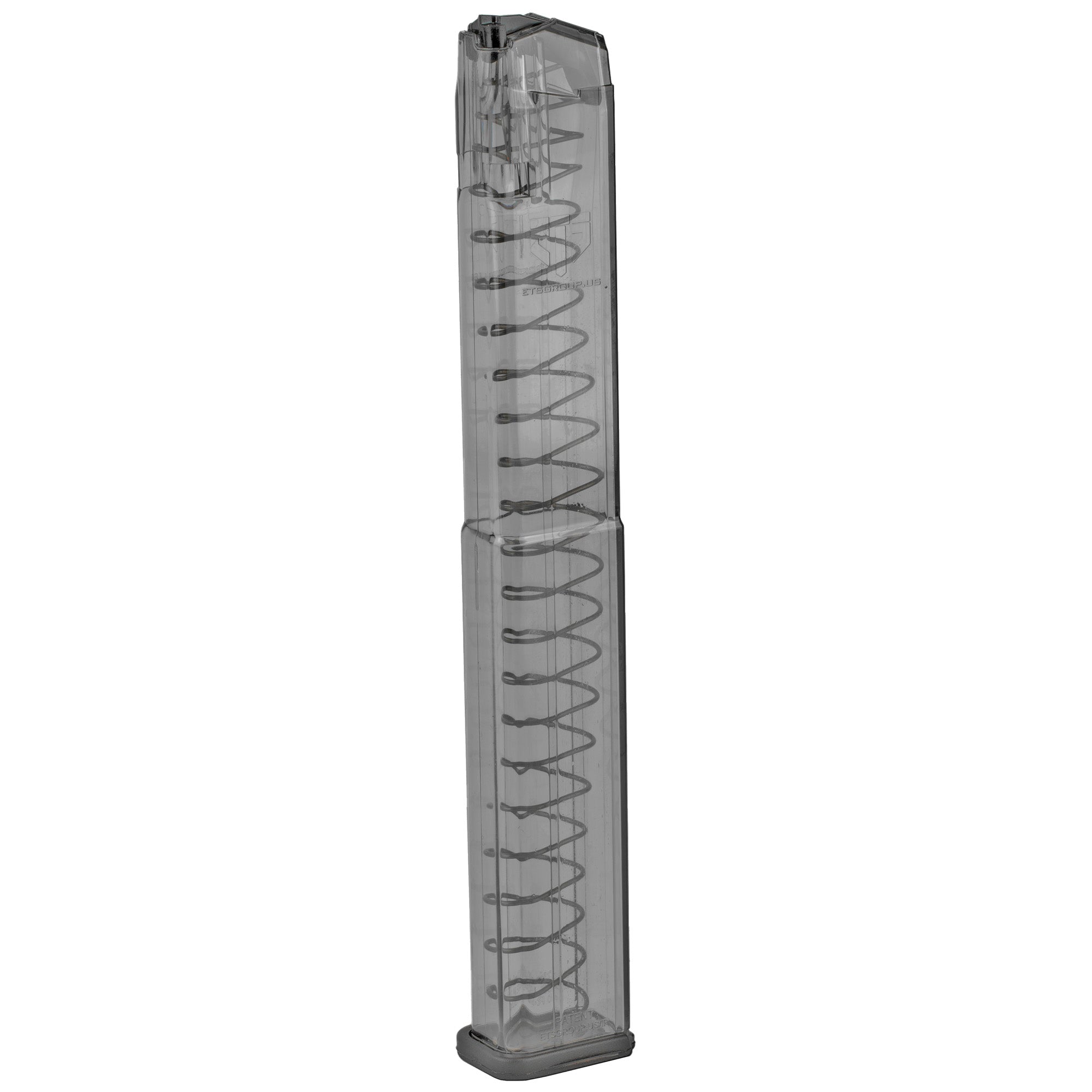 Elite Tactical Systems Group ETS Mag for Glock 17/19 9mm, 40 Round Capacity, Clear