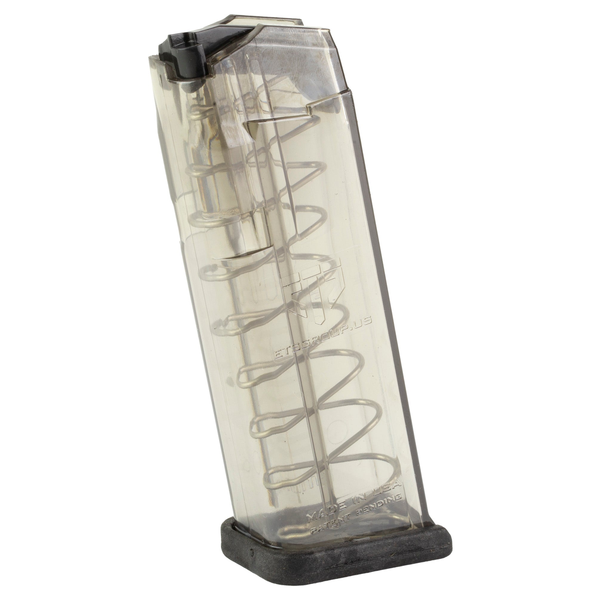 Elite Tactical Systems Group ETS Magazine for Glock 19/26 9mm, 10-Round Capacity, Clear