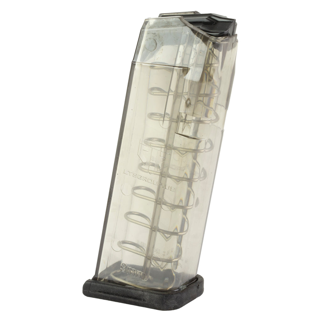 Elite Tactical Systems Group ETS Magazine for Glock 19/26 9mm, 10-Round Capacity, Clear