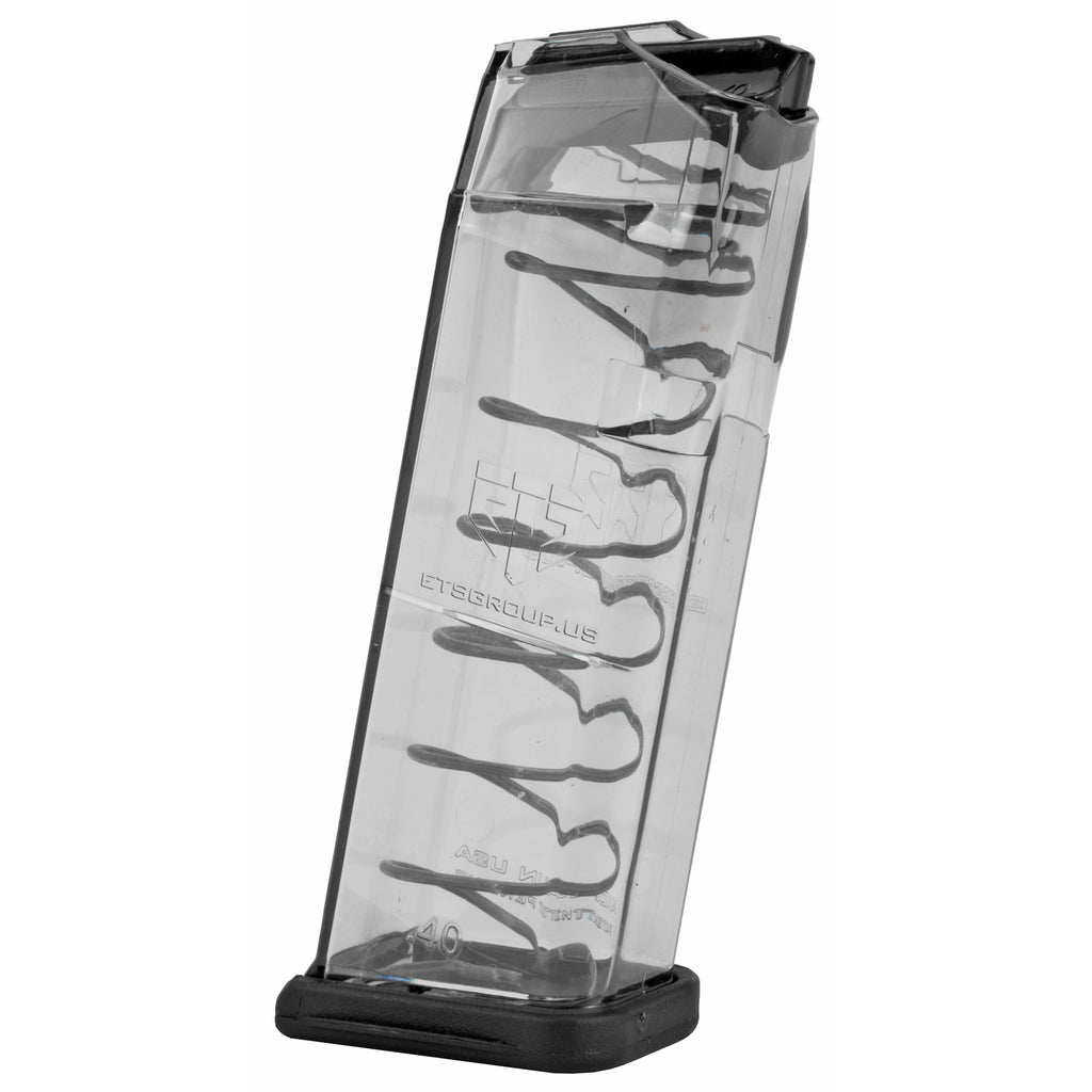 Elite Tactical Systems Group GLK-23 13-Round Clear Magazine for Glock 23/27, 40 S&W