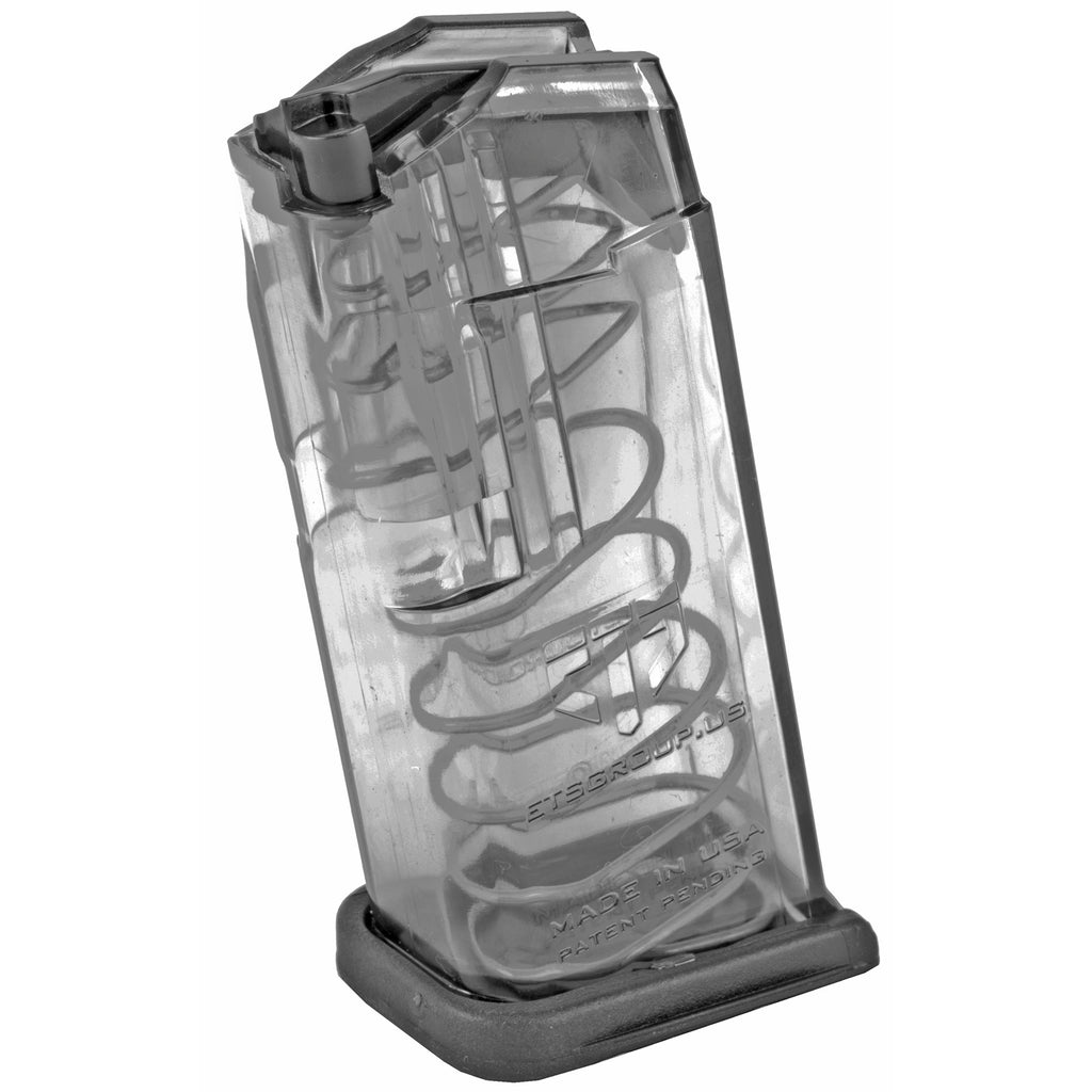 Elite Tactical Systems Group ETS Magazine for Glock 26 9mm, 10-Round, Clear