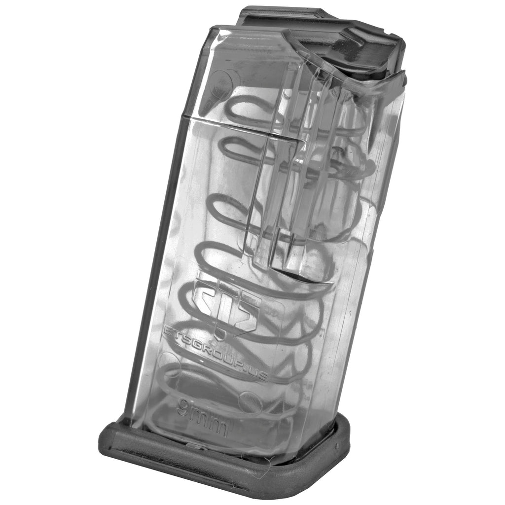 Elite Tactical Systems Group ETS Magazine for Glock 26 9mm, 10-Round, Clear