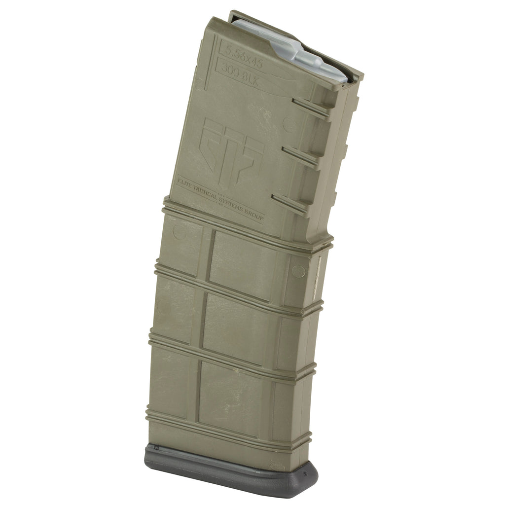 Elite Tactical Systems Group ETS AR-15 30-Round Mag - Olive Drab Green