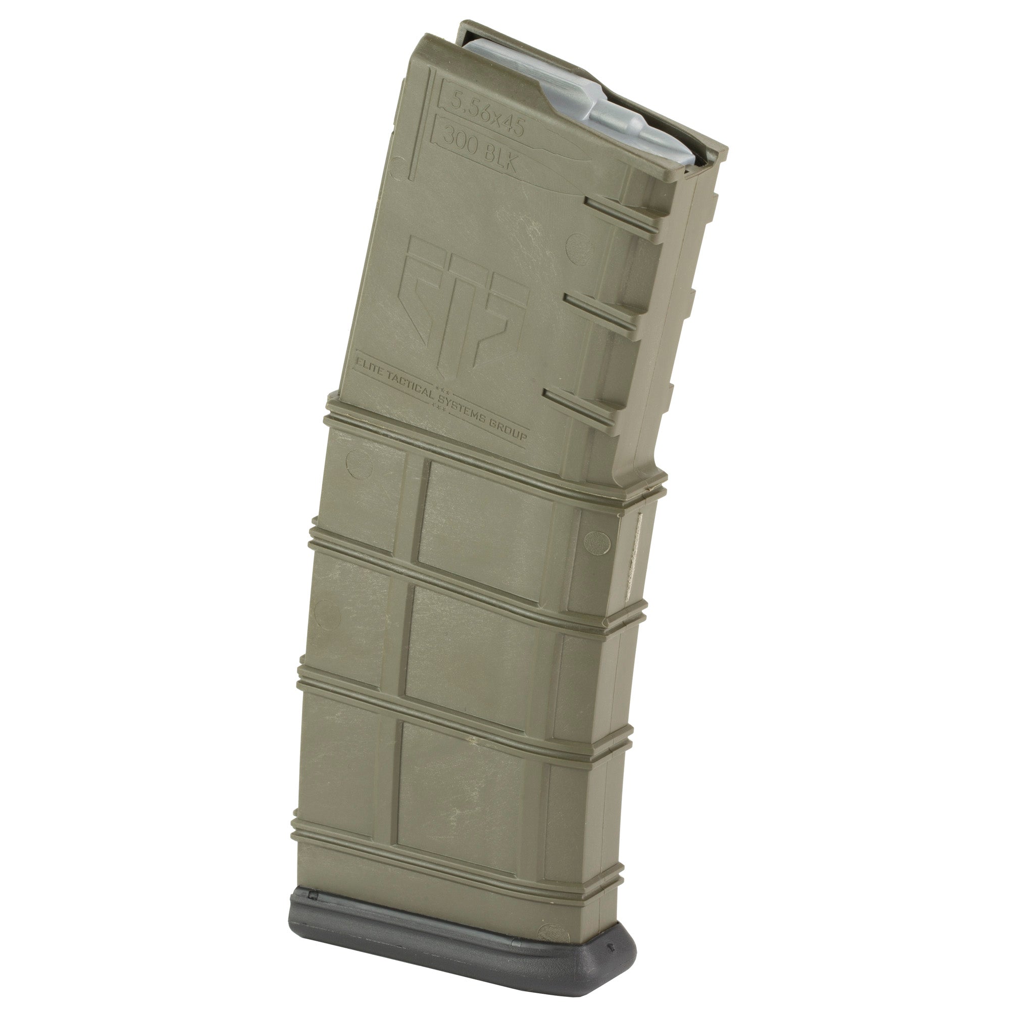 Elite Tactical Systems Group ETS AR-15 30-Round Mag - Olive Drab Green