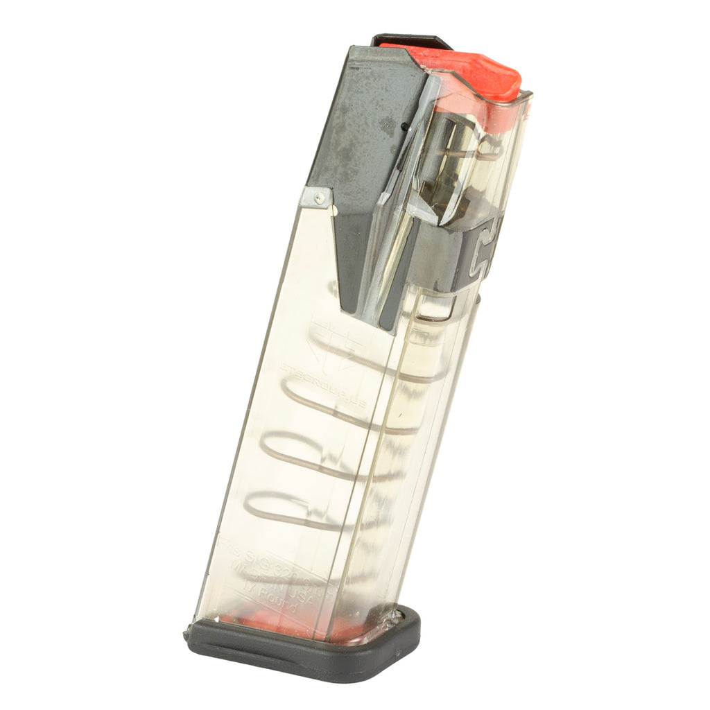 Elite Tactical Systems Group ETS Omega Magazine for Sig P320 9mm – 17 Rounds, Clear