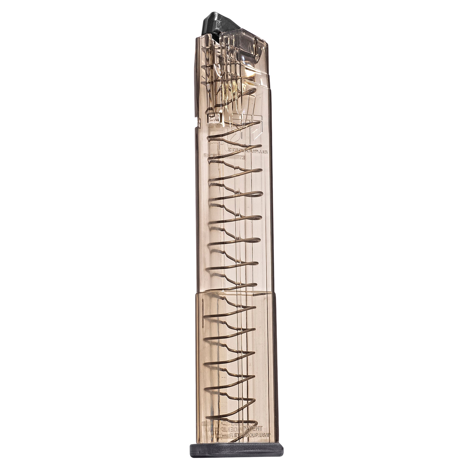 Elite Tactical Systems Group ETS Omega 30-Round 9mm Magazine for SIG P320, Clear Polymer Construction