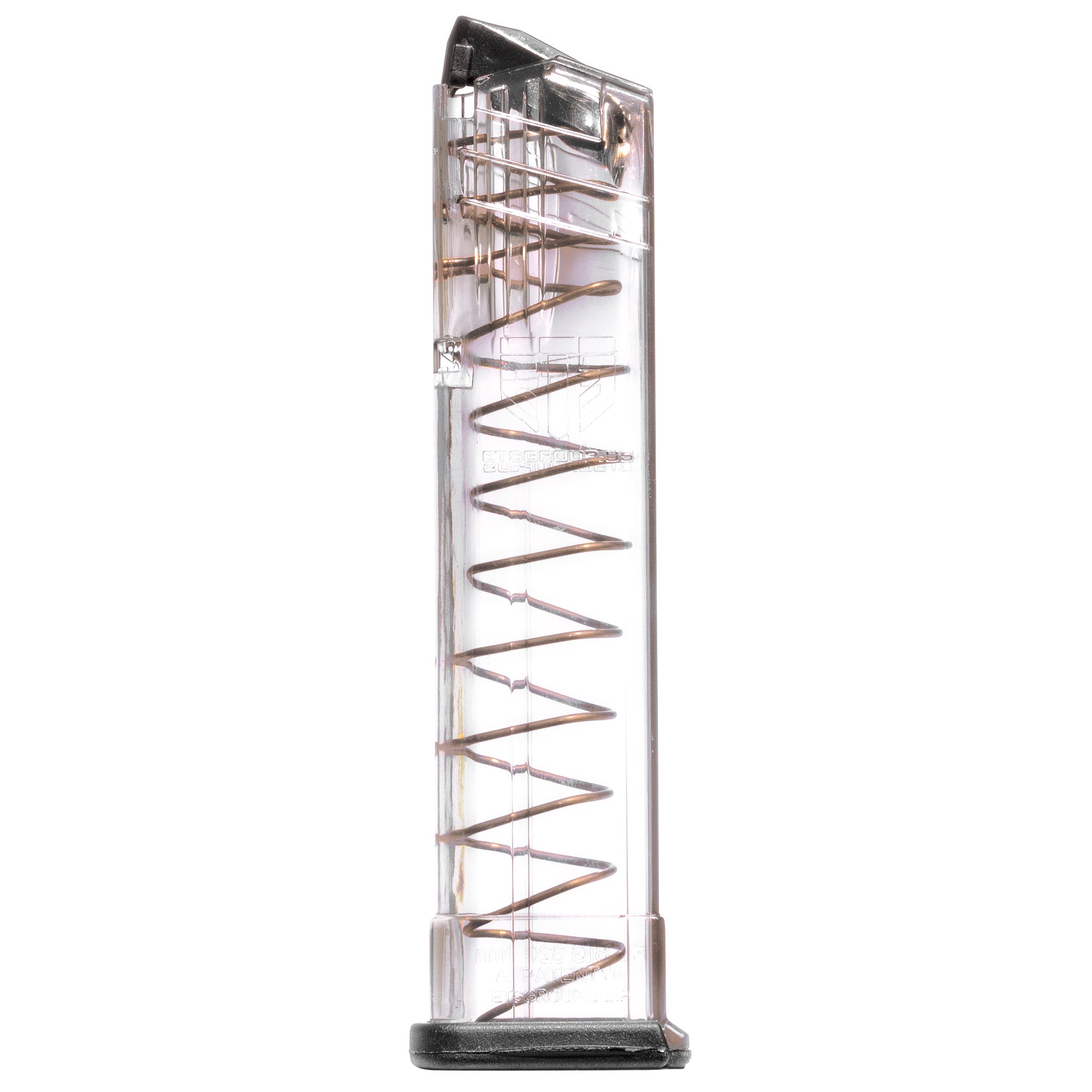 Elite Tactical Systems Group ETS Mag for SIG P320 9mm, 21-Round Capacity, Clear
